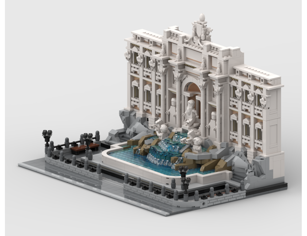 Modular Display For Set 21062 - Trevi Fountain