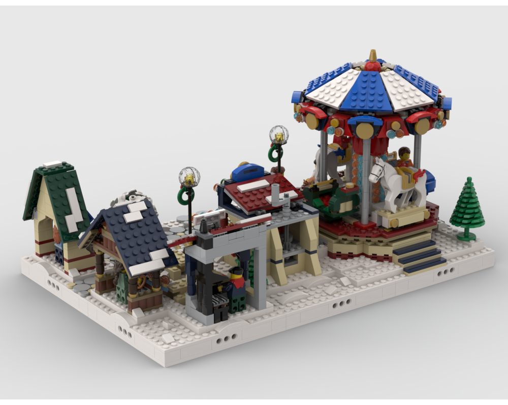 Winter Village - Display For Set 10235 - Winter Village Market (Prepacked - Next Day Shipping)