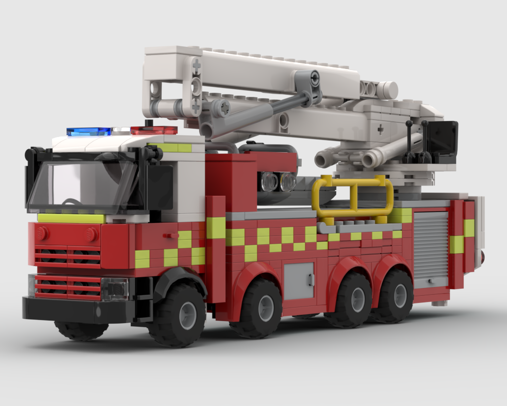 Lego Fire Truck Moc Bronto' Skylift Fire Truck Ladder Platform