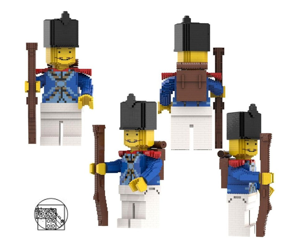 Maxi Figure Blue Soldier With Moustache