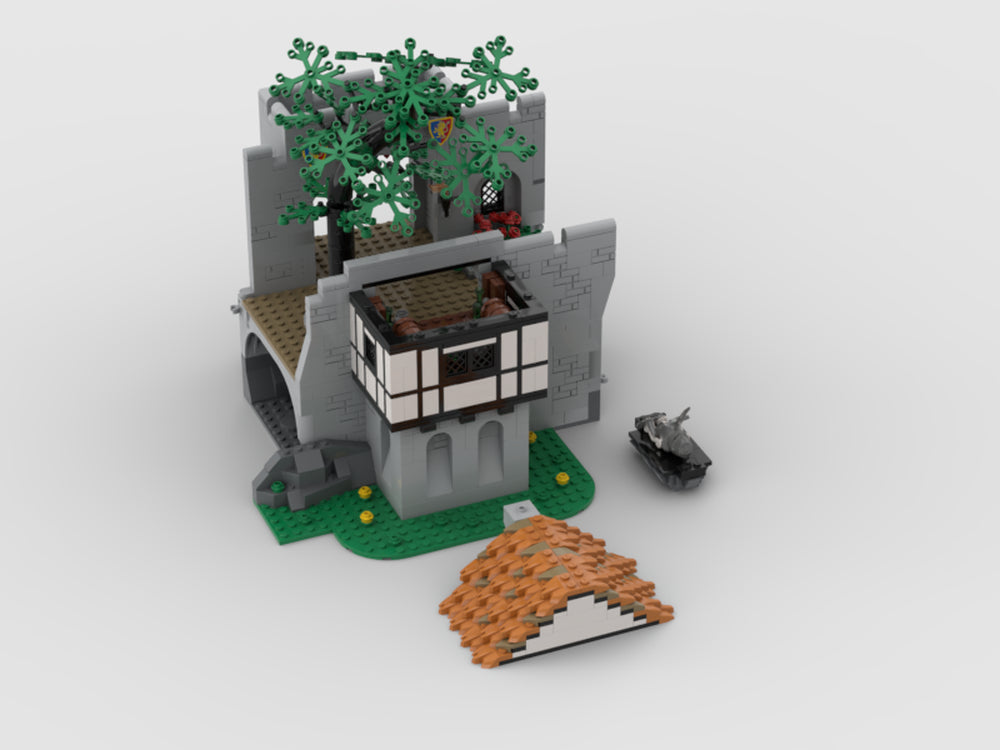 Lion Knight Castle Expansion The Court Yard – MOCBoxing