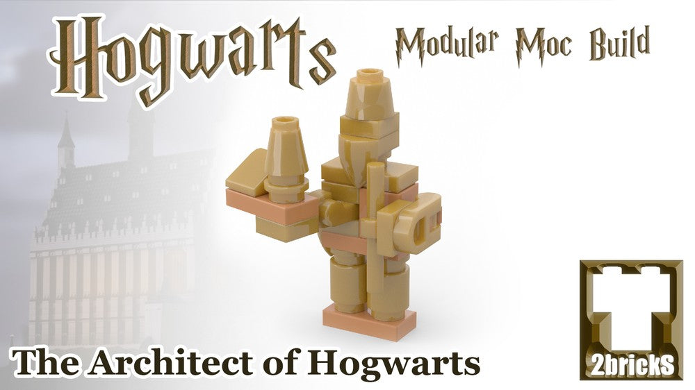 Hogwarts Architect Statue Brick Built Version