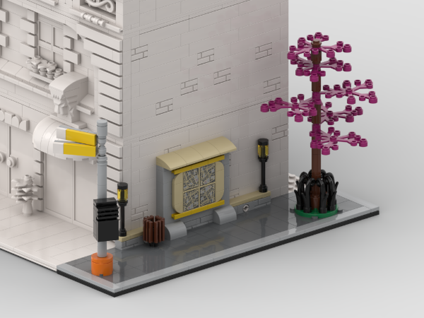 Modular Corner Bus Stop #2 + City Map| Turn Every Modular Model Into A Corner