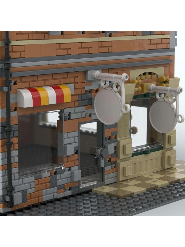 Corner Modular Building With Rooftop Restaurant