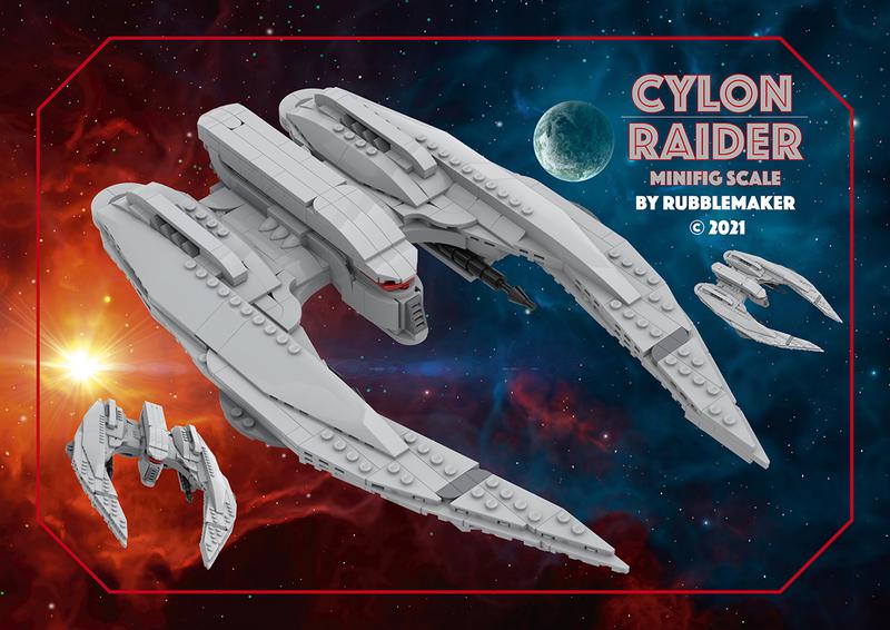 MK II Cylon Raider - Minifig Scale
