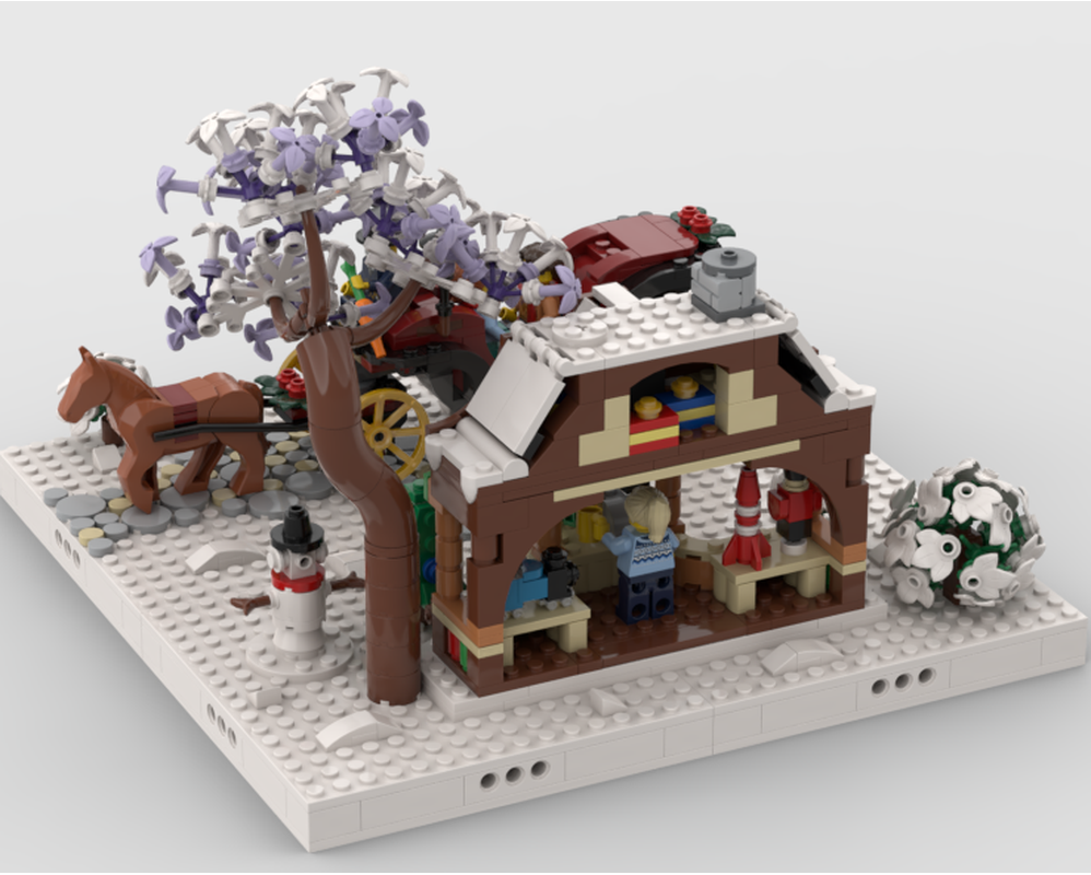 Winter Village - Display For Set 40602+40603