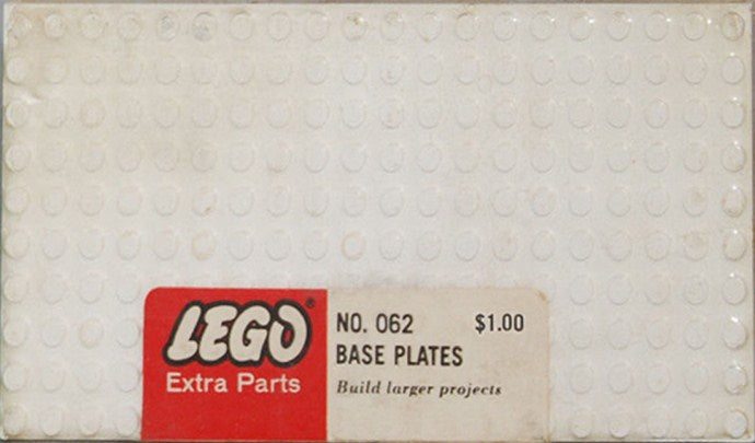 5 large base plates - White