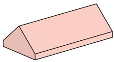 2 x 4 Sand Red Ridge Roof Tiles Steep Slope