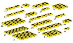 Assorted Yellow Plates