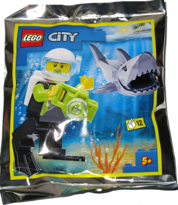 Scuba Diver and Shark foil pack #2