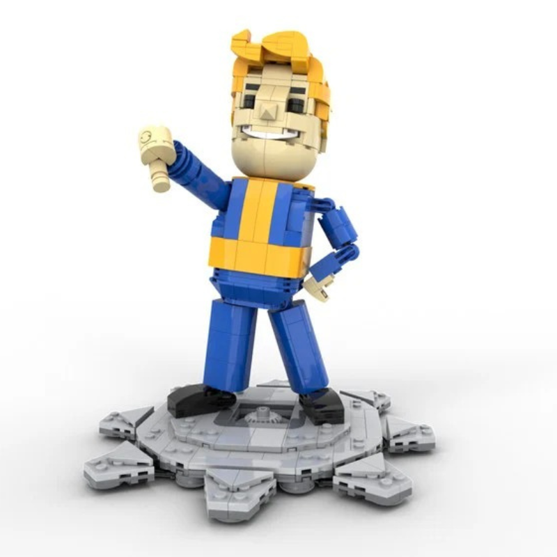 FALLOUT: Vault Boy Posable Desktop Figurine With Stand!