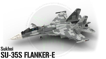 Sukhoi SU-35 Flanker E - 1:34 Scale
