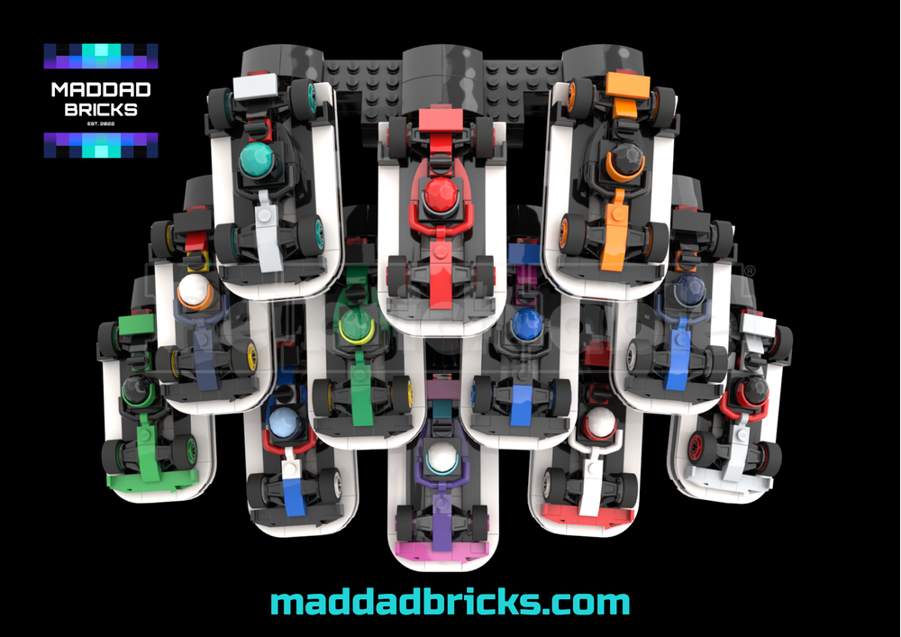 Display Stand For 71049 F1 Collectible Race Cars