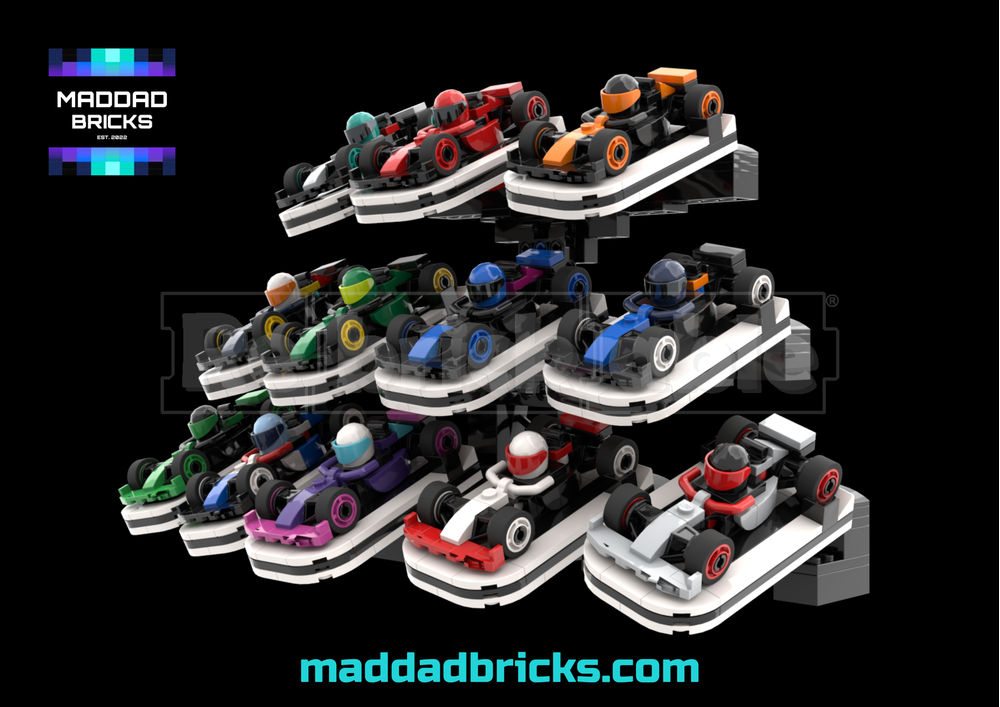 Display Stand For 71049 F1 Collectible Race Cars