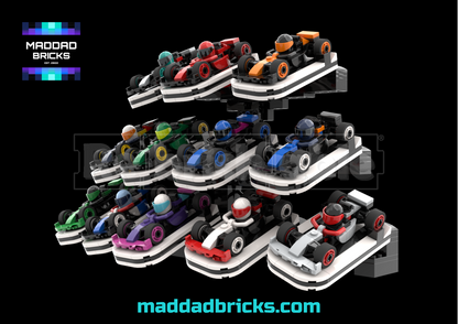 Display Stand For 71049 F1 Collectible Race Cars