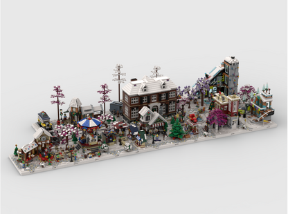 Winter Village - Display Package 2 For Sets: 10235, 10245, 10249, 10259, 10263, 60366, 21330, 41756