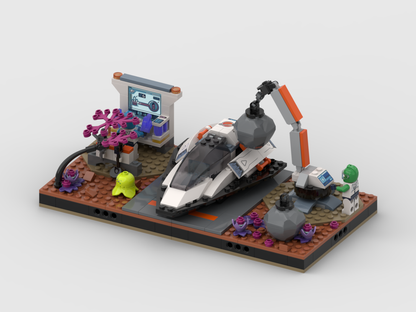 Display For Set 60429 - Spaceship And Asteroid Discovery