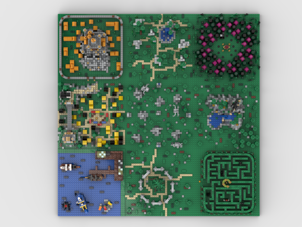 Fantasy World | Build From 9 MOCs