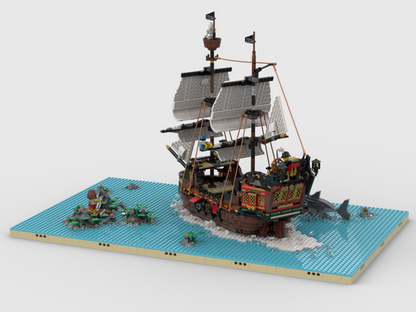 Pirates Diorama - Display For Set 31109 - Pirate Ship