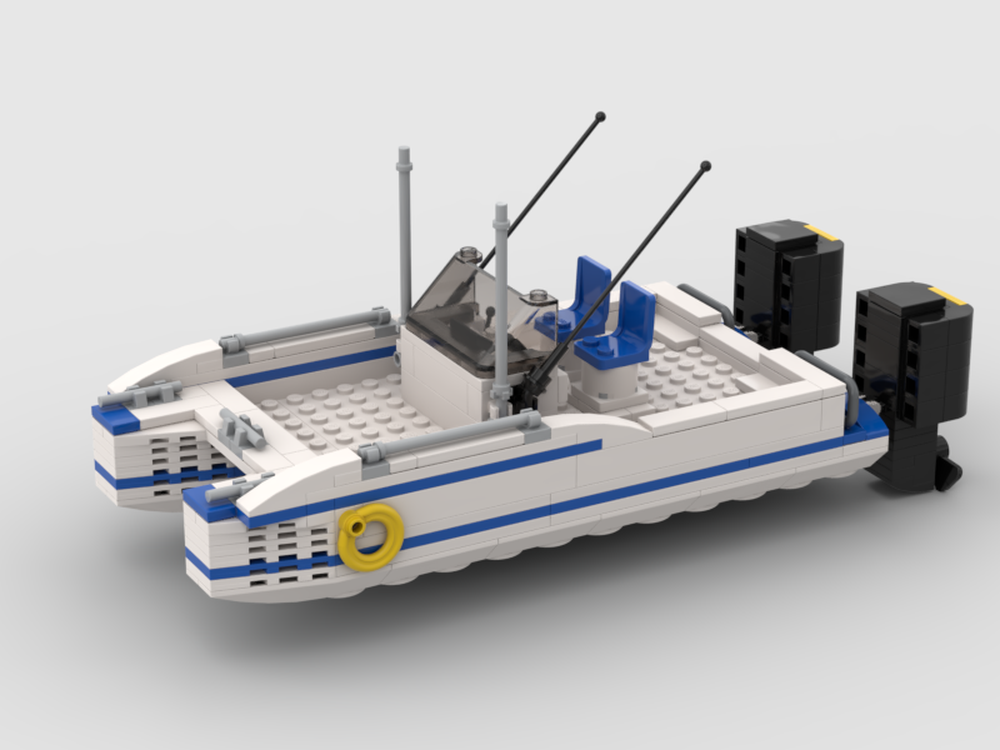 Twin Hull Boat With Trailer!