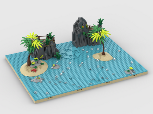 Pirates Diorama - Display For Set 40597 + 31130