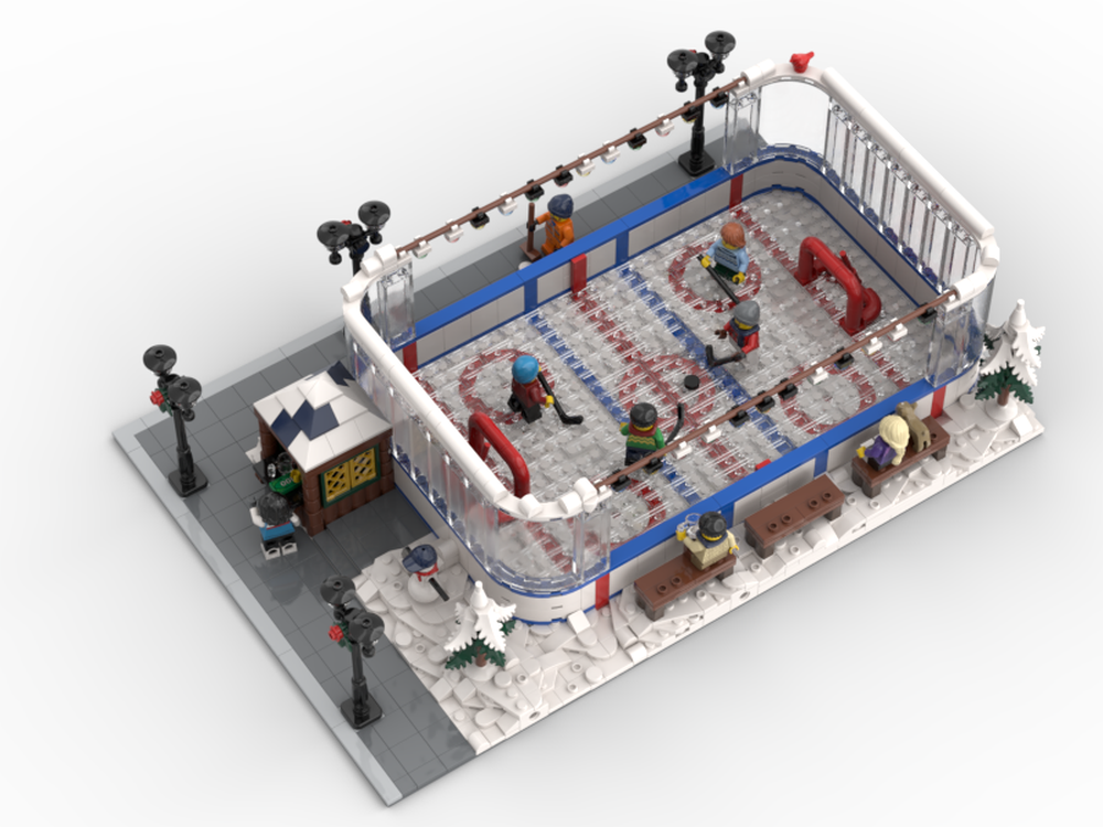 Modular Winter Ice Hockey Rink