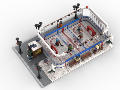 Modular Winter Ice Hockey Rink