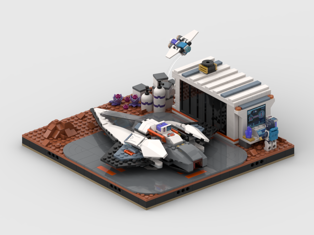 Display For Set 60430 - Interstellar Spaceship