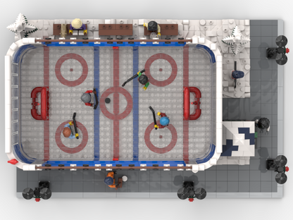 Modular Winter Ice Hockey Rink