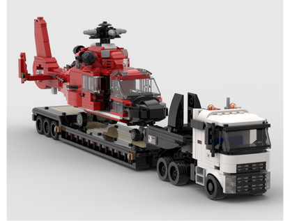 Lowboy/Low Loader Trailer MOC