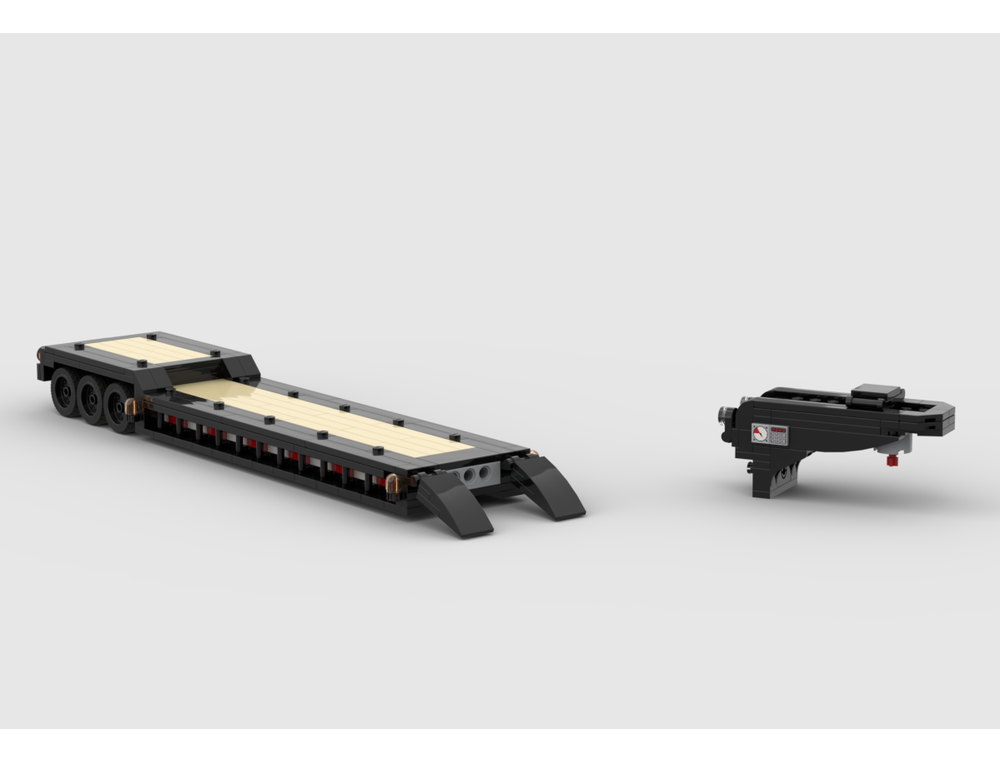 Lowboy/Low Loader Trailer MOC