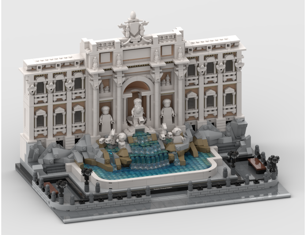 Modular Display For Set 21062 - Trevi Fountain