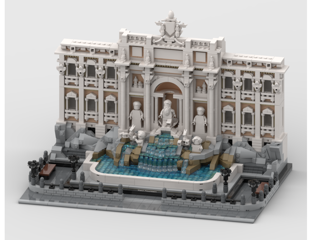 Modular Display For Set 21062 - Trevi Fountain