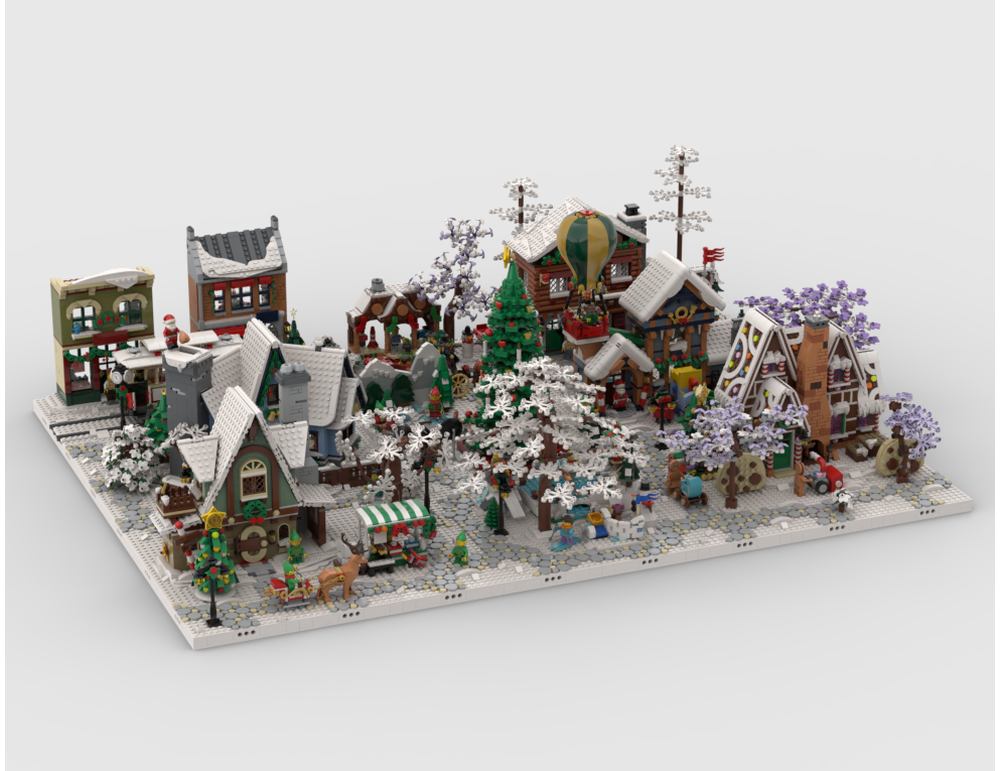 Winter Village - Display Package For Sets: 10325, 40602, 40603, 10308, 10339, 40564, 40573, 10293, 10275, 40424, 40416, 10267