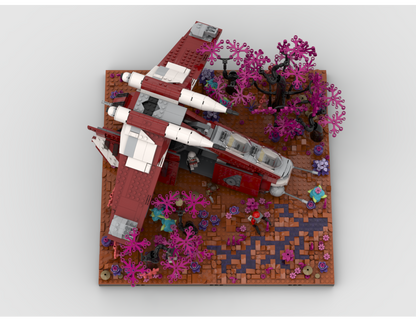 Gunship Diorama - Display For Set 75354 Coruscant Guard Gunship