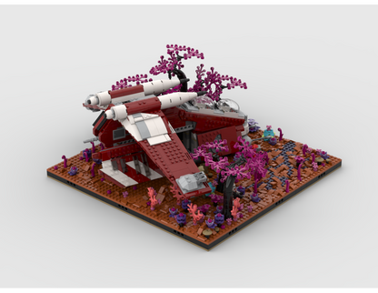 Gunship Diorama - Display For Set 75354 Coruscant Guard Gunship