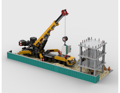 Modular Construction Site - Display For Sets: 60409 + 60401 + 952403