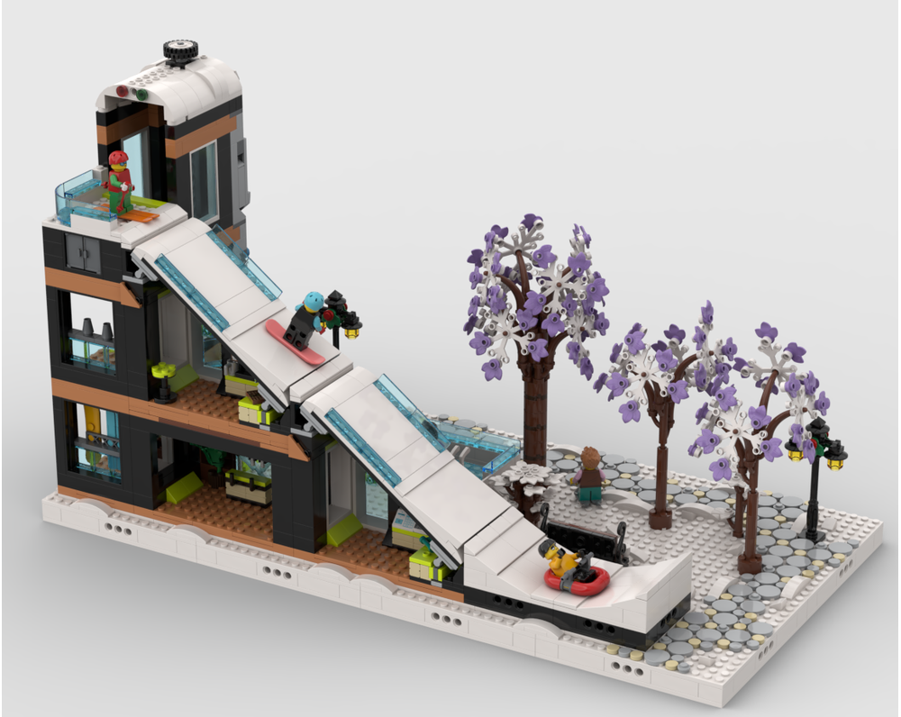 Winter Village - Display For Set 60366 - Ski And Climbing Center