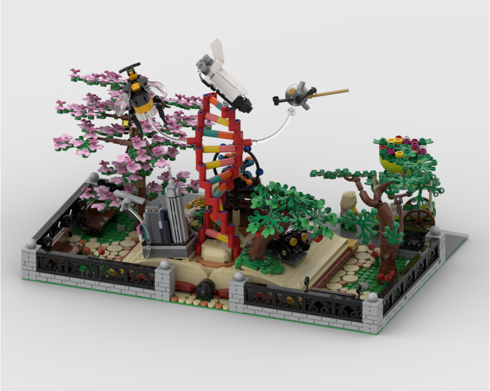 Modular STEM Park - Display For Set 21355 The Evolution Of STEM