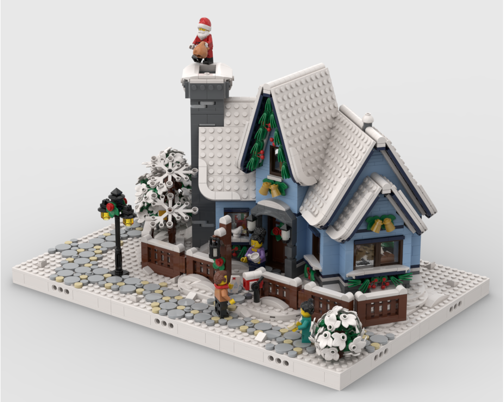 Winter Village - Display For Set 10293 Santa's Visit