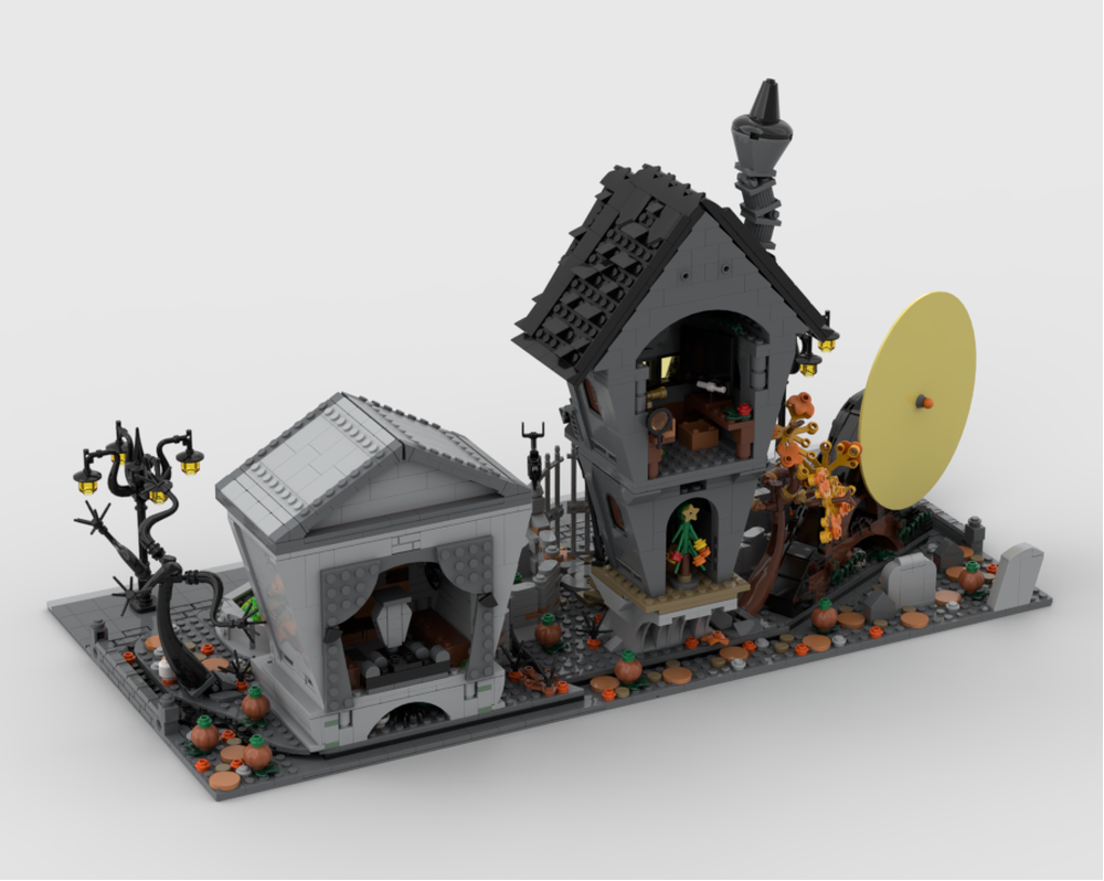 Modular Display For Set 21351 - Tim Burton's The Nightmare Before Christmas