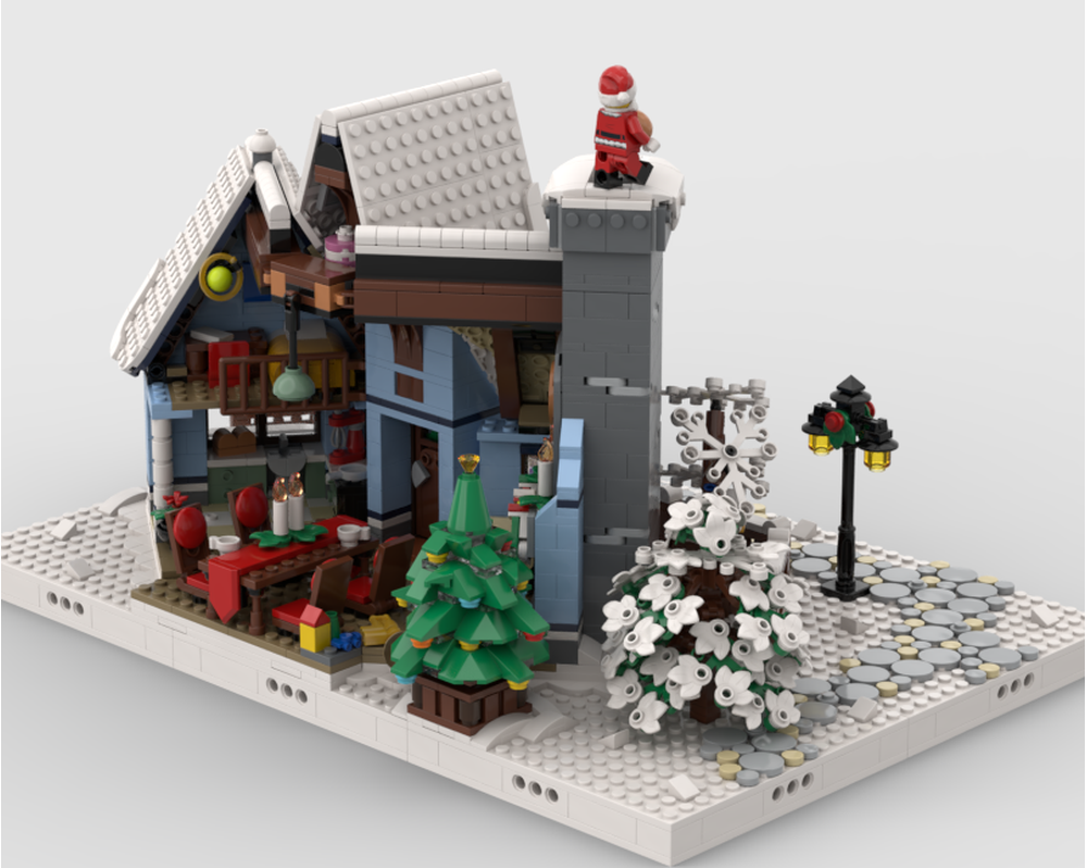 Winter Village - Display For Set 10293 Santa's Visit