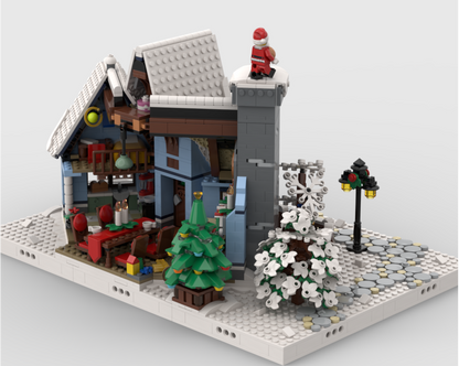 Winter Village - Display For Set 10293 Santa's Visit