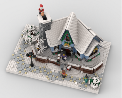 Winter Village - Display For Set 10293 Santa's Visit