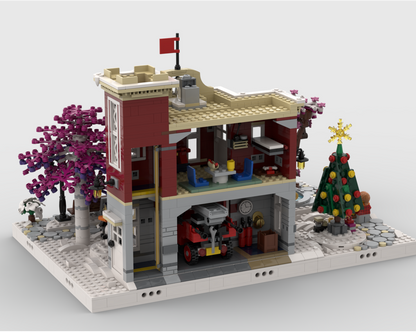 Winter Village - Display For Set 10263 - Fire Station
