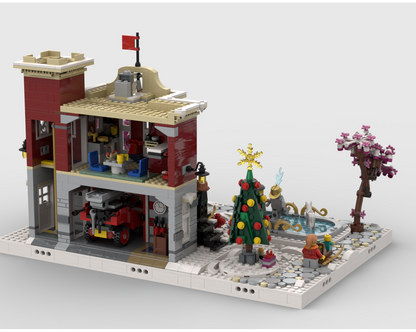 Winter Village - Display For Set 10263 - Fire Station