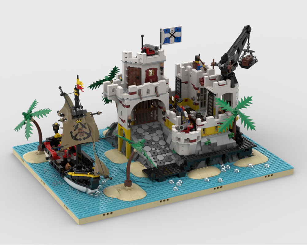 Pirates Diorama - Display For Set 10320 - Eldorado Fortress