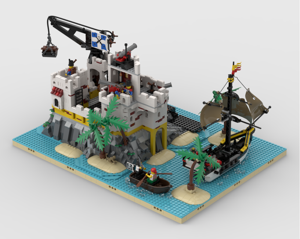 Pirates Diorama - Display For Set 10320 - Eldorado Fortress