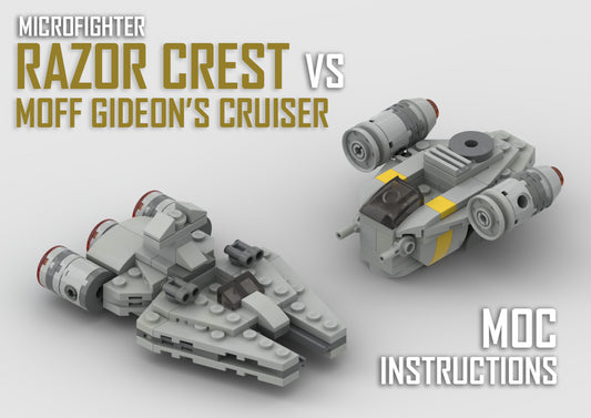 MOC-74153-1: Microfighters Razor Crest Vs Moff Gideon's Cruiser