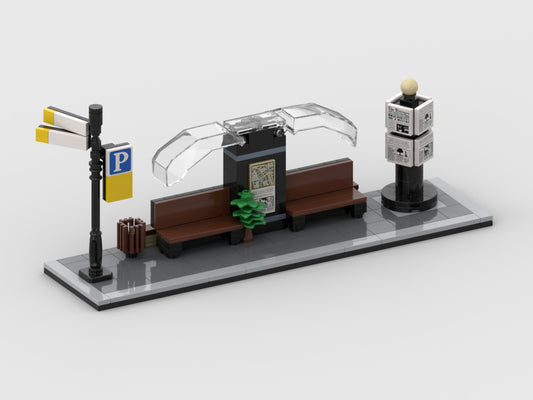 Modular Corner Bus Stop #1| Turn Every Modular Model Into A Corner